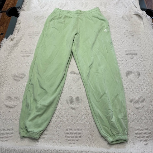 Adidas Green Fleece Lined Joggers (L) - Picture 1 of 10
